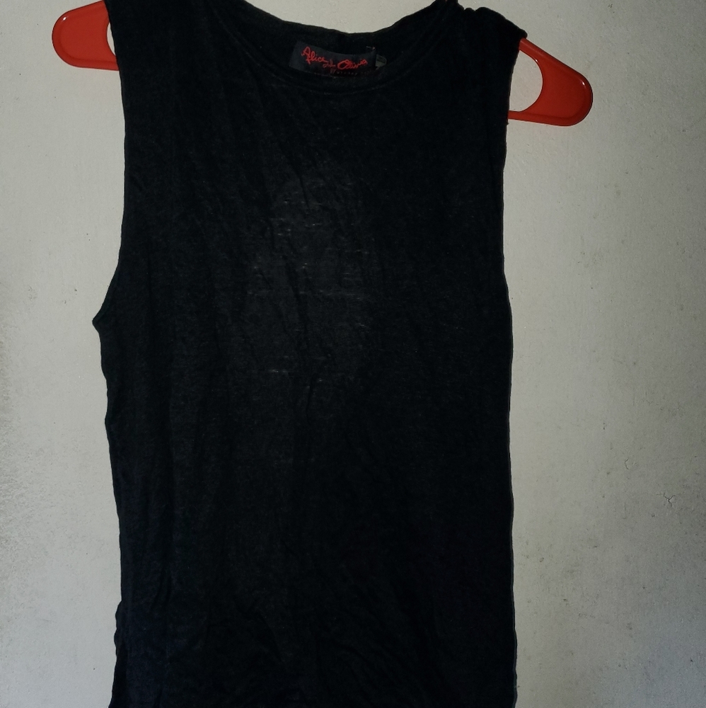Alice and Olivia Air Open Back Criss Cross tank - Picture 2 of 5